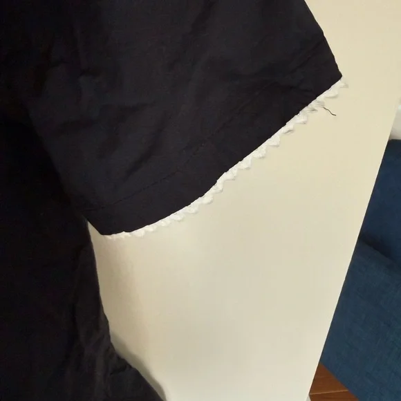 Victorian Romantic Black and White Lace Kate Spade & Broome Street Mini Dress - Picture 8 of 11